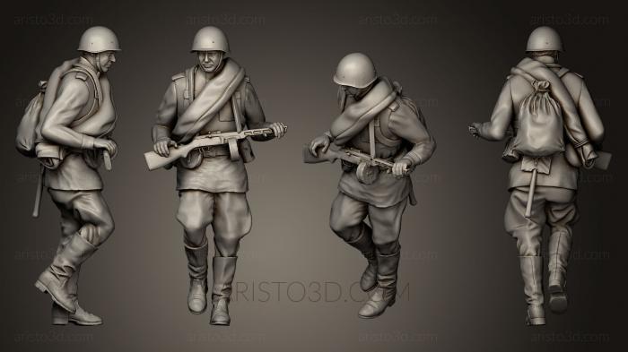 Military figurines (STKW_0143) 3D model for CNC machine